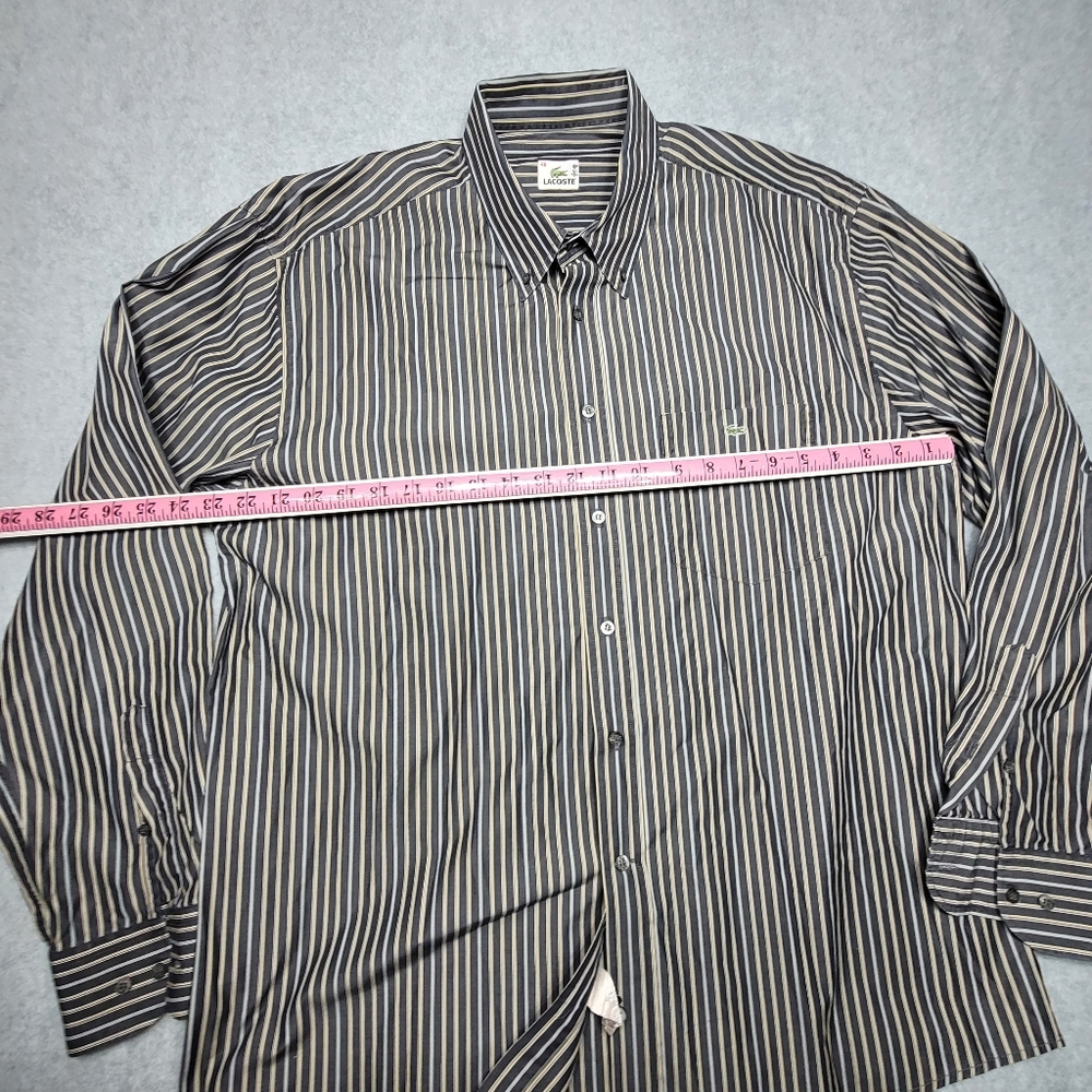 Lacoste Striped Oxford Button Down Collared Dress… - image 7